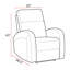 Fauteuil inclinable électrique à accoudoirs incurvés 33 po Jarrell-85751057