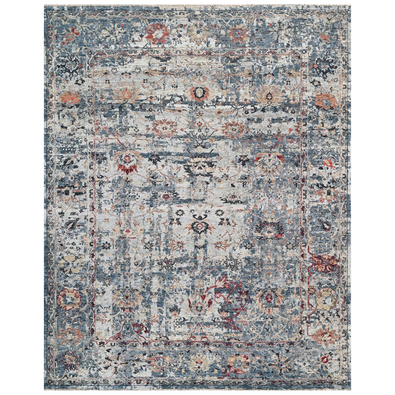 Hand Knotted Wool Oriental Indoor Rug, Rectangle 8' x 10'