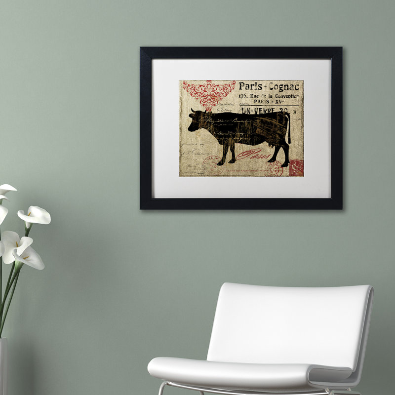 «Jadaya Paris Farms I» par Color Bakery, affiche vintage encadrée, H 11 po x l 14 po x P 0,5 po, Noir