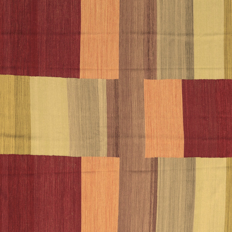 Washable Patchwork Indoor Rug, Square 3'