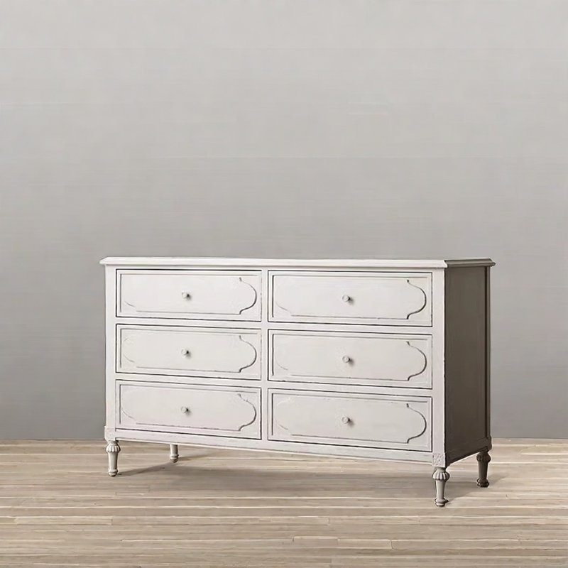 Buffet blanc rétro de style français