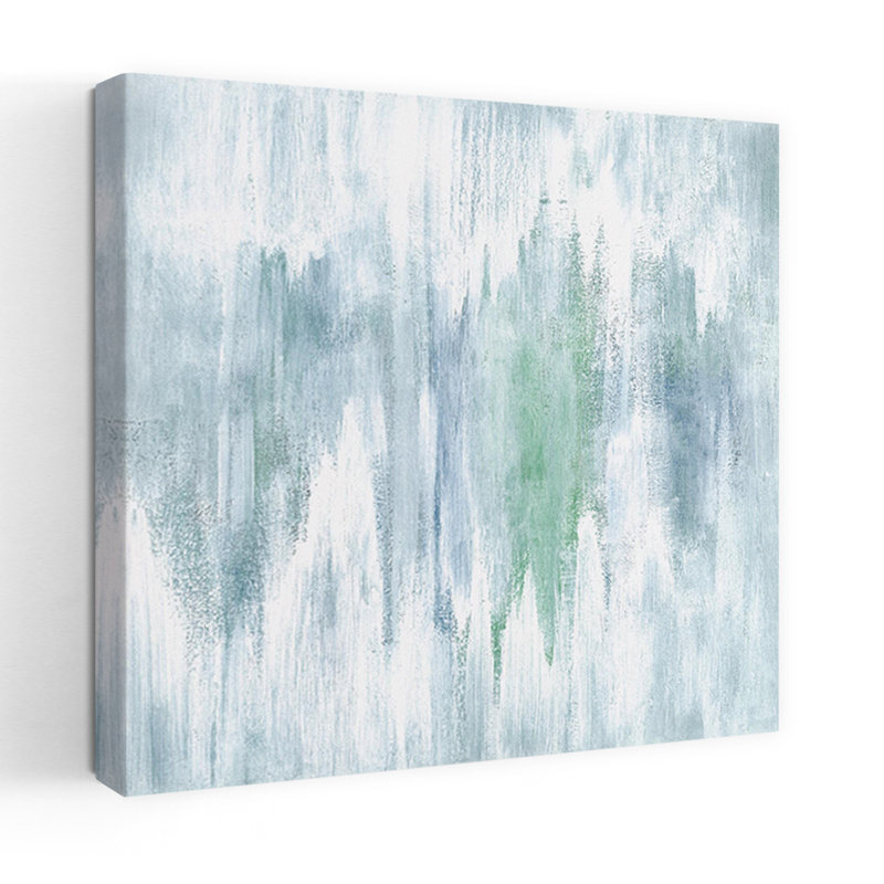 Brume océanique, art contemporain abstrait, H 18 po x l 18 po