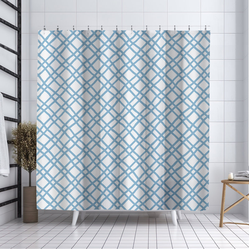 Rideau de douche Coco, Bleu