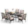 Anran Rectangular 6 - Person 60" Long Dining Set with Cushions