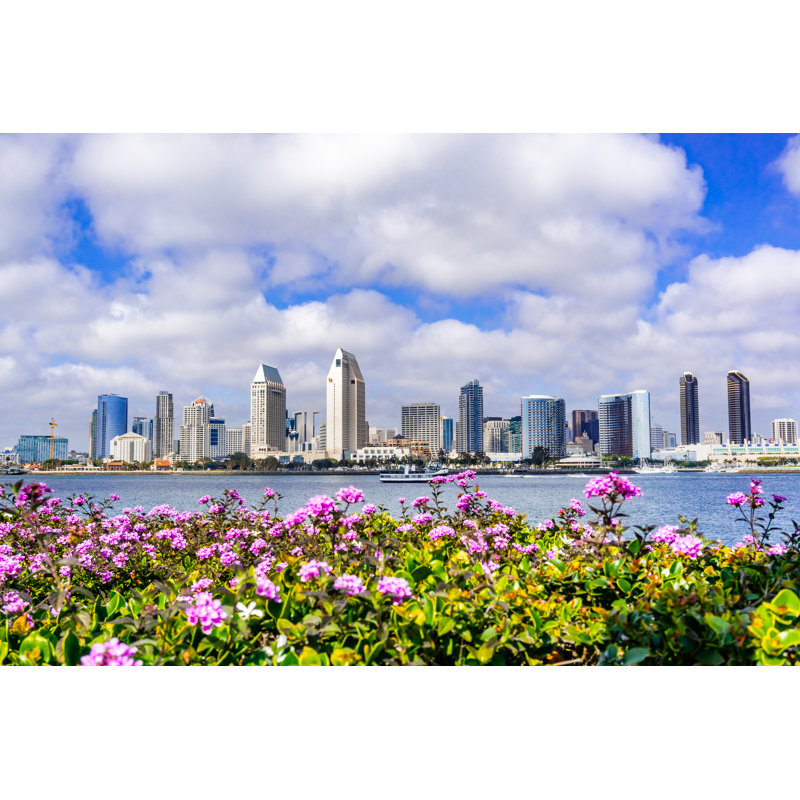 Eichorn San Diego Skyline - Wrapped Canvas Print, 30cm H x 46cm W x 3.8cm D