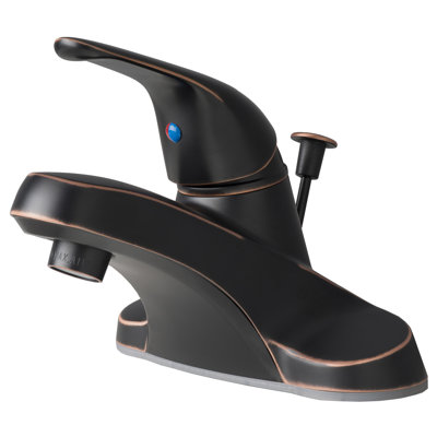 Centerset Single-handle Bathroom Faucet with Drain Assembly