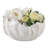  Decorative Bowl Stoneware Porcelain Sculpted Organic Shape For Home Office Bedroom Living Room Modern Glam Style Accent Decor Display Centerpiece Tabletop Accessory - 9" Ivory & Tan