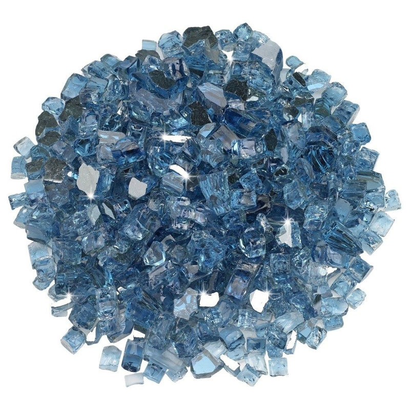 Verre de foyer 10 lb, Bleu pacifique