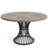 47" Farmhouse Round Dining Table For 4-6