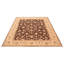 One of kind Hand-Knotted Chobi Finest Brown Rug 8'1" x 9'10"