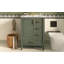 Meuble-lavabo 24 po avec lavabo en céramique, porte à fermeture douce, 3 tiroirs, poignées dorées et support de porte-127467486