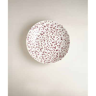 Splatter Low Serving Bowl