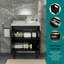 Meuble-lavabo autoportant 24 po (lavabo non inclus) noir-123260343