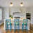 Brass Flush Mount Ceiling Light with Milk Glass Shade