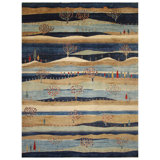 One-of-a-Kind Rectangle 9'8 x 12'10 Hand Knotted Area Rug