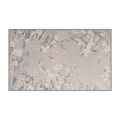 Machine Washable Gray Area Rug