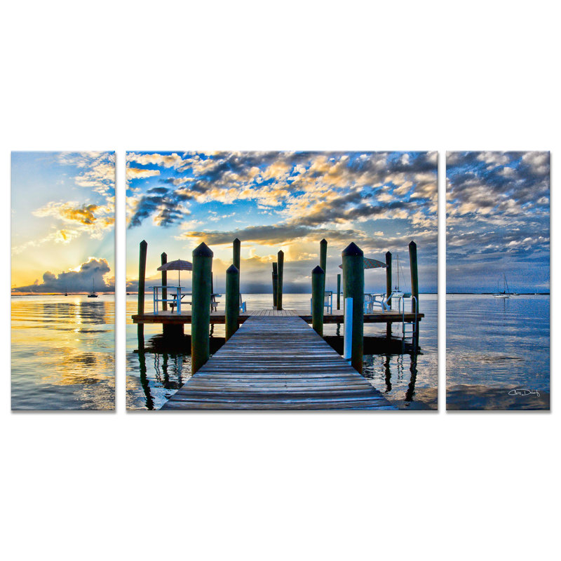 « Pier Burst » par Christopher Doherty - impression sur toile tendue