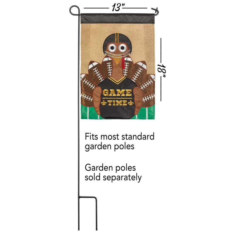Alarick Double Sided Polyester Thanksgiving Garden Flag, 18" H x 13" W