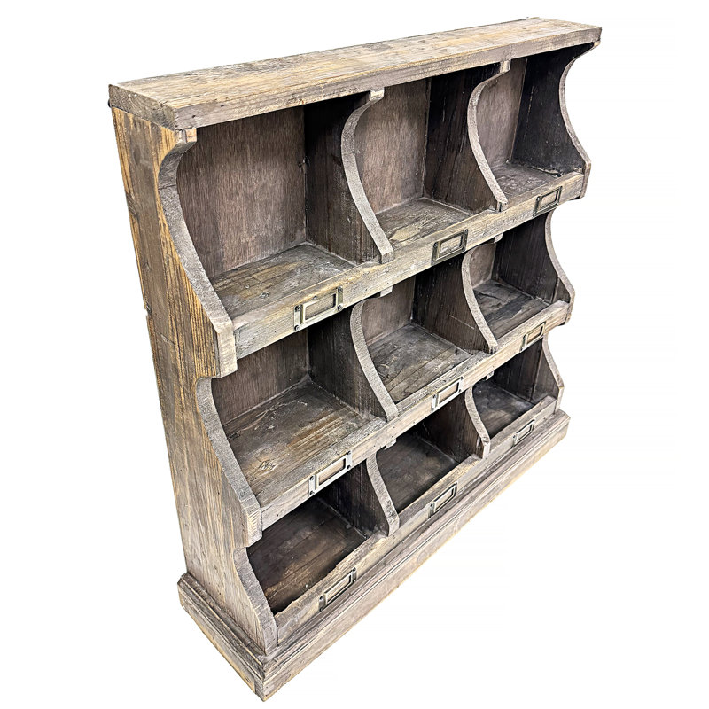 Étagère cubique en bois 9 pièces Tashonda
