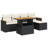 Vidaxl Garden Sofa Set Black, Cream White