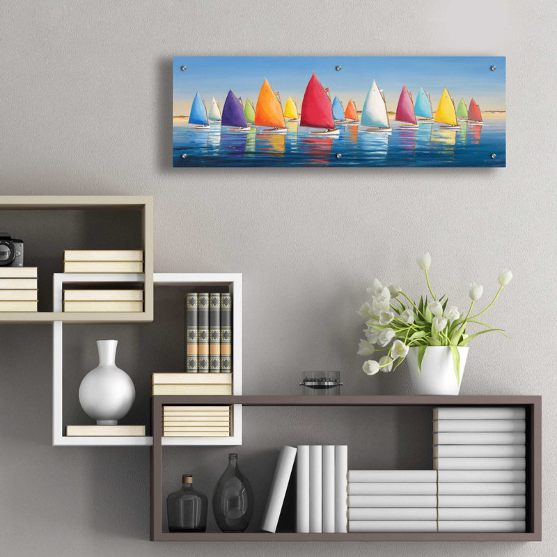 «Flying Colours» par Sally Caldwell Fisher, H 12 po x l 36 po