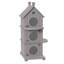 Maison pour chat d'intérieur en résine avec porche H 52,13 po (bleu)-123049080-126244334