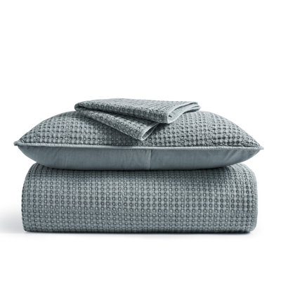 Waffle Cotton Quilt Set