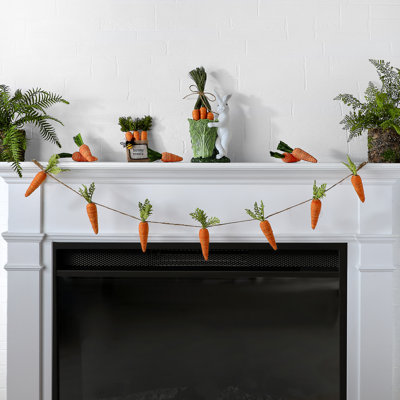 56" Jute Carrot Garland