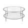 Ceno 36" Glass And Steel Round Coffee Table With Shelf