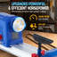 Puissant tour à bois de table de 600 W - vitesse réglable de 10 po x 24 po (800 à 3000 tr / min), moteur à fil de cuivre de précision, conception compacte bleue pour le bricolage et le travail du bois professionnel - Réglementations américaines, WL600
