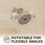Ensemble de remplacement pour pomme de douche ronde à 10 fonctions de 5 pouces et garniture en acier inoxydable-123458094