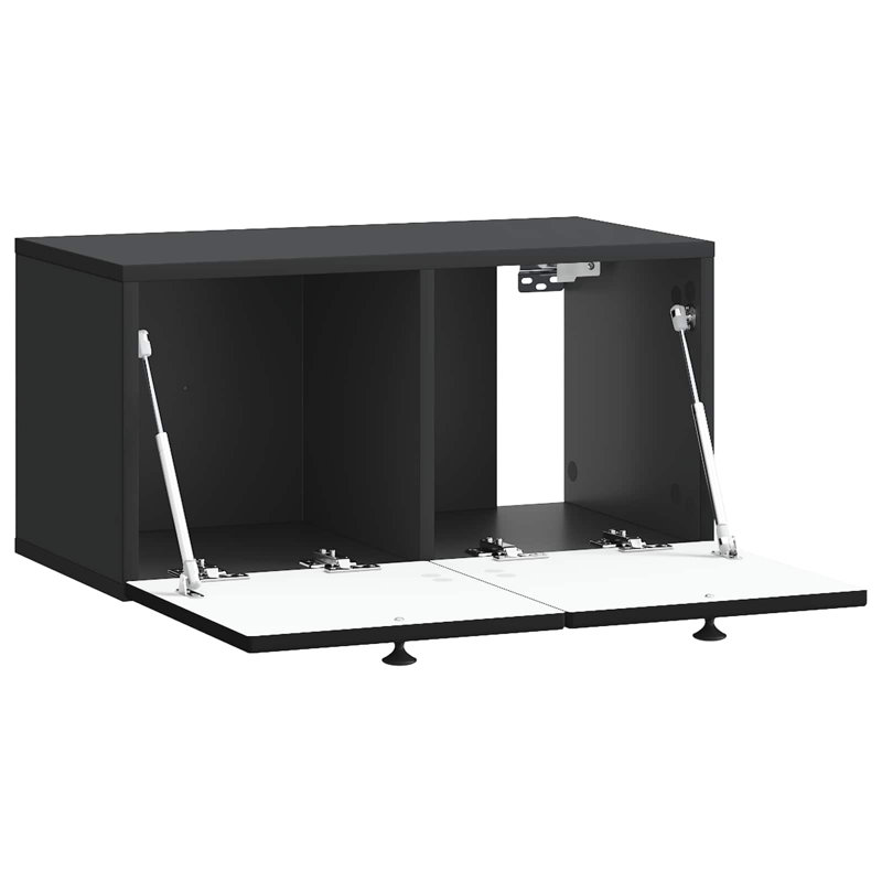 TV Stand, 30cm H x 59.5cm L x 31cm W, Black
