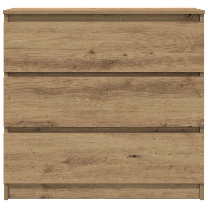 Sideboard 80X35x76 Cm Engineered Wood, Artisan Oak