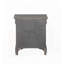Table de chevet 2 tiroirs gris foncé