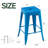 Kohki 24" Counter Stool Metal Bar Stools Counter Height Barstools Backless Indoor/Outdoor Bar Stools Kitchen Counter Stools Chairs(Set of 2)-1521817818-1521817809