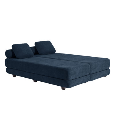 30"W Convertible Daybed - Fold Out Sleeper With Queen Size Mattress