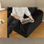 Canapé d'angle moderne avec rangement, canapé nuage noir bouclé de 143 pouces pour la maison-1968462904