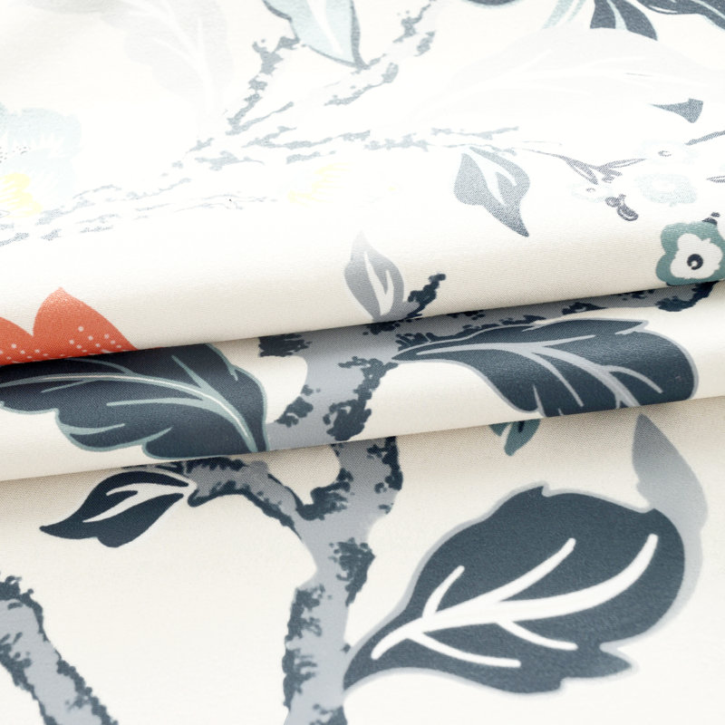 Ada Floral Botanical Print Thermal Insulated Rod Pocket Valance, 52" x 14"