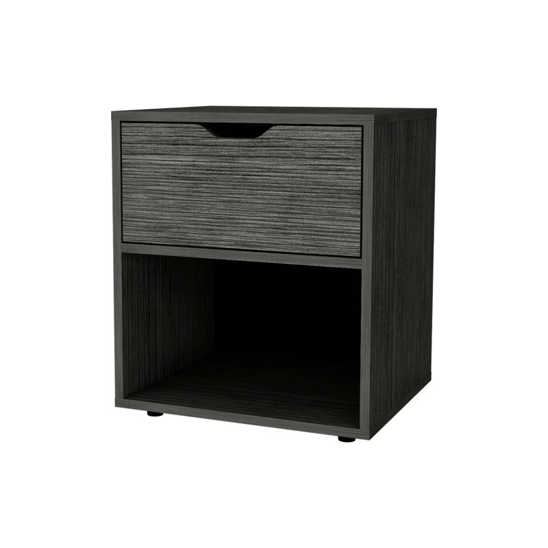 Table de chevet Ocelia, Gris clair