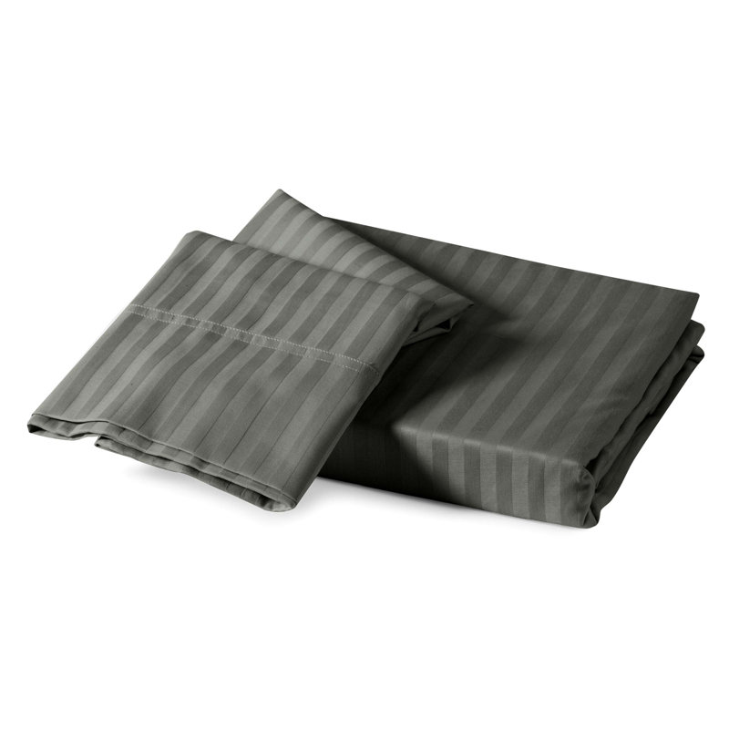 Housse de couette simple Trina, Grand, Gris