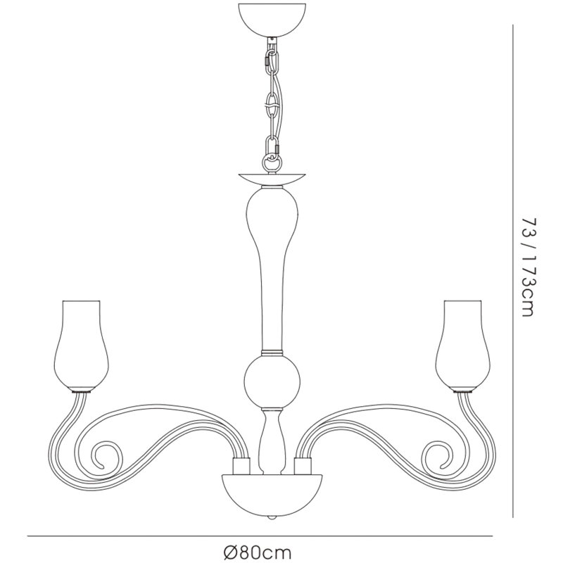 Lundeen 8 - Light Candle Style Chandelier