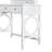 White Makeup Vanity And Stool With Reversible Mirror, Elegant Design For A Sophisticated Appearance, 5 Drawers Of Various Sizes, Look, Storage