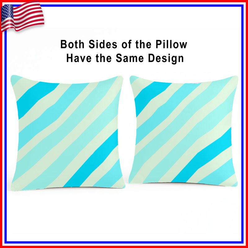 Coussins Diagonal, 14 X 14 pouces