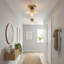 One-light Ceiling Light Brass Colour Suitable For Hallways