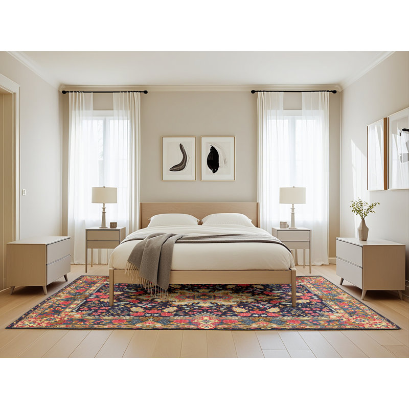Oriental Indoor Rug, Rectangle 5' x 8'