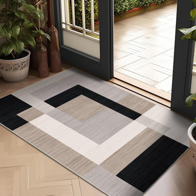 Oriental Machine Tufted Shag Area Rug