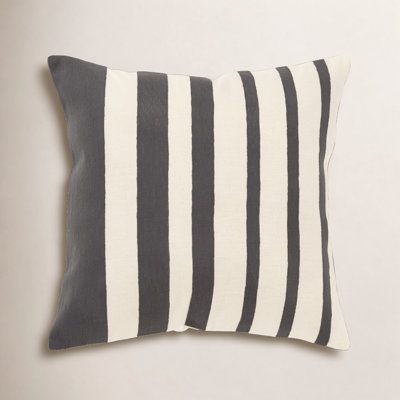 Karka Embroidered Reversible Throw Pillow