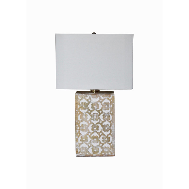 Lampe de table en bois massif Millerville