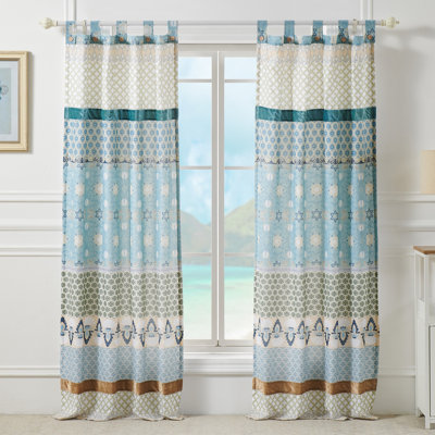 Greenland Fashion Homes Thalia Blue Window Treatments