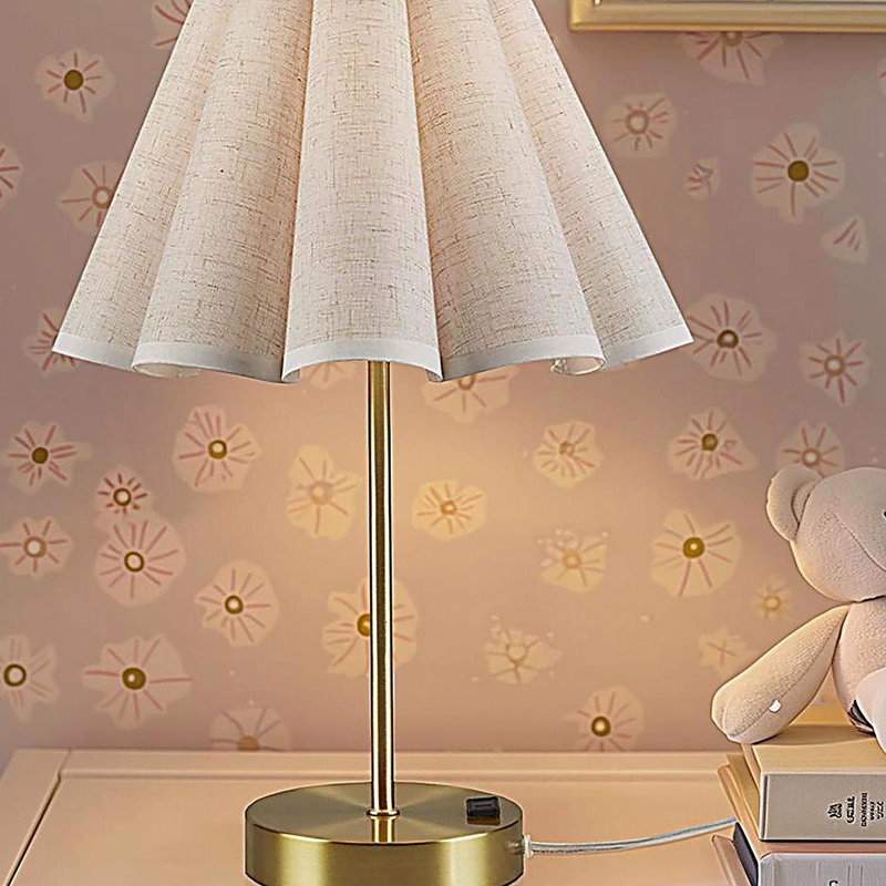 Lampe de table d'appoint à contrôle de prise et à intensité variable avec prise de courant dorée Voir ci-dessous